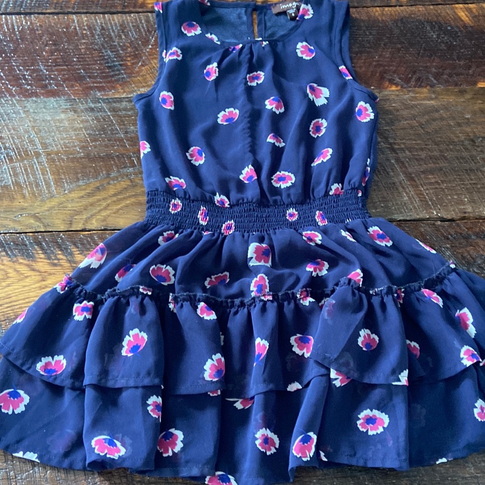 Imoga 4T girls navy floral dress
